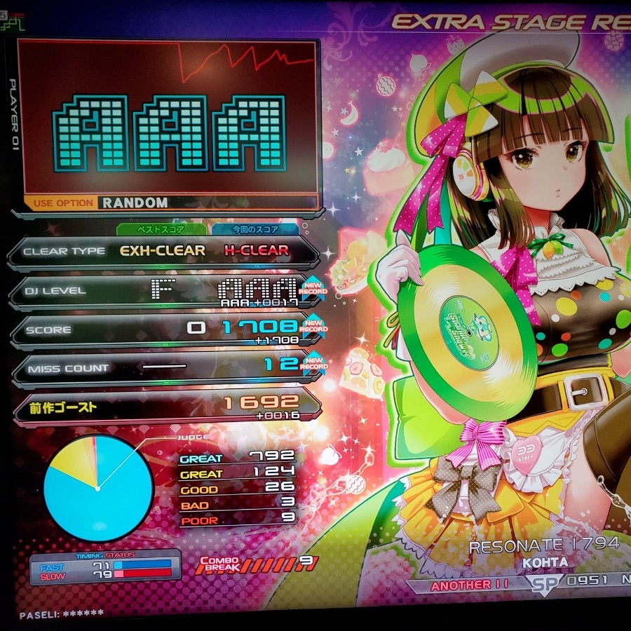 ビートマニアHEROIC VERSE等身大パネル姫留 オリジナル等身大パネル