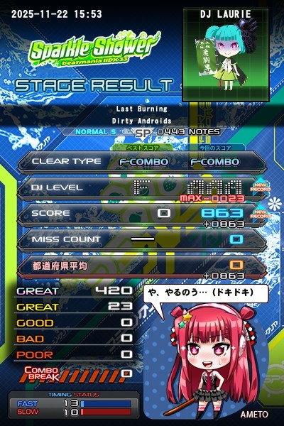 CHAPPYさんのe-amusementアプリ投稿詳細 2025年11月22日22時15分投稿