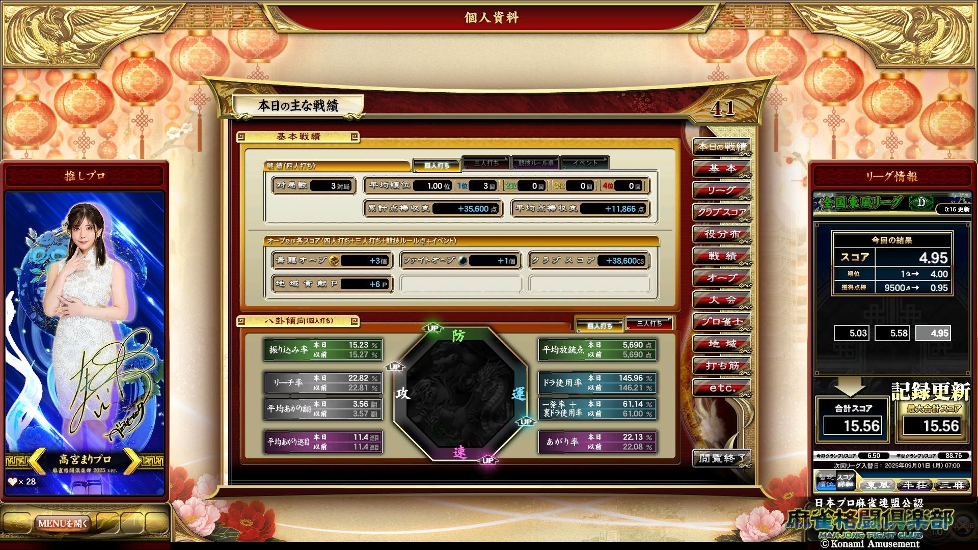 麻雀格闘倶楽部 菅原千瑛プロ e-amusement pass 麻雀格闘倶楽部 菅原千瑛プロ e-amusement pass - メルカリ