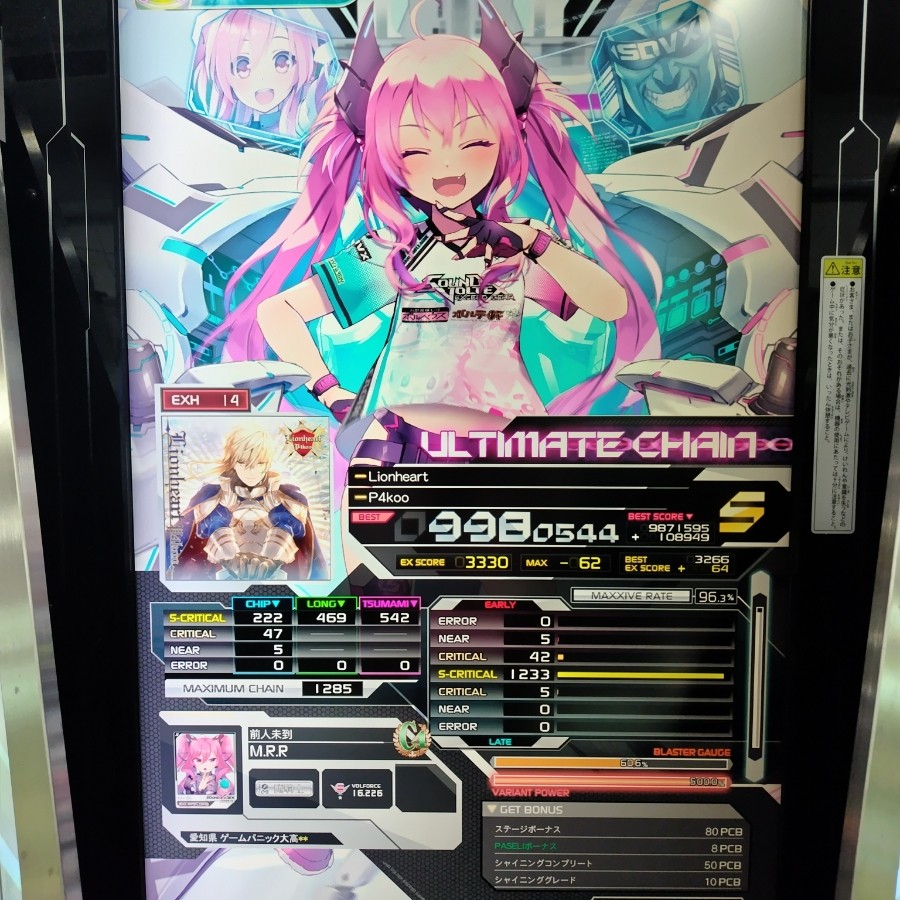 ▽・エ・▽（感謝） SOUND VOLTEX EXCEED GEAR