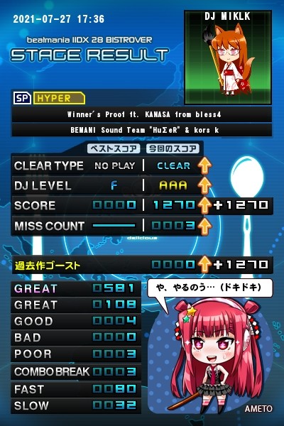 ミクルクさんのe Amusementアプリ投稿詳細 21年07月27日18時44分投稿